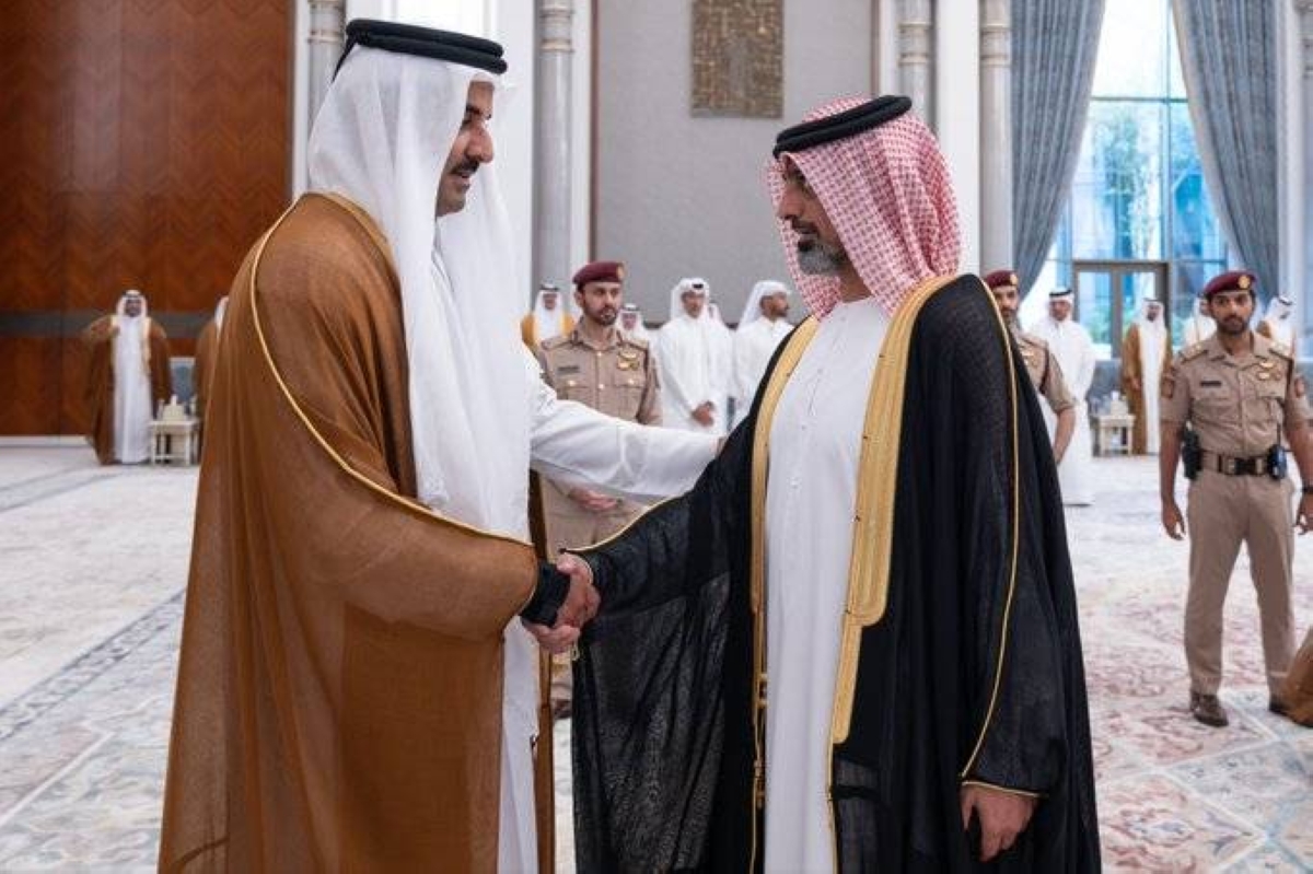 HH the Amir meets Crown Prince of Ajman